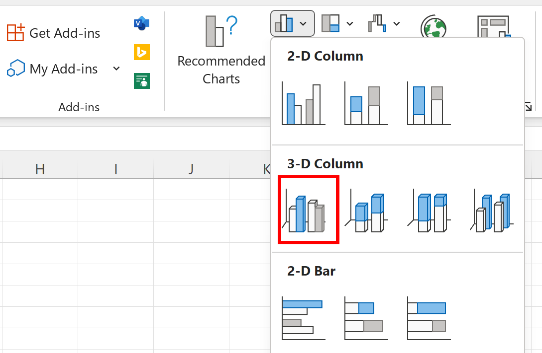 BEST way to Create a 3D Clustered Column Chart in Excel