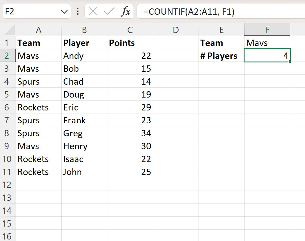 ifa2 Excel count one column if another column meets criteria