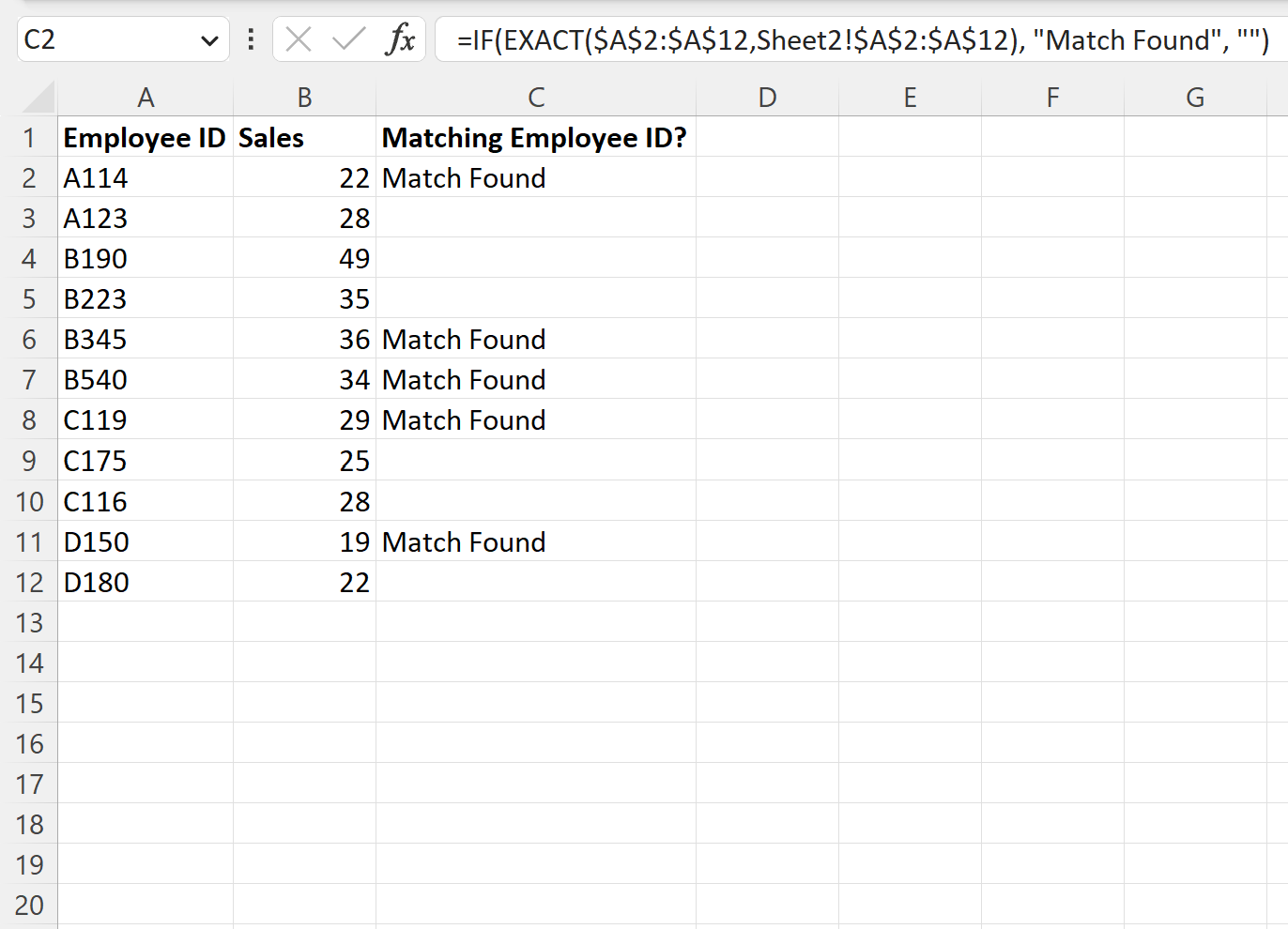 best-way-to-excel-find-matching-values-in-two-worksheets