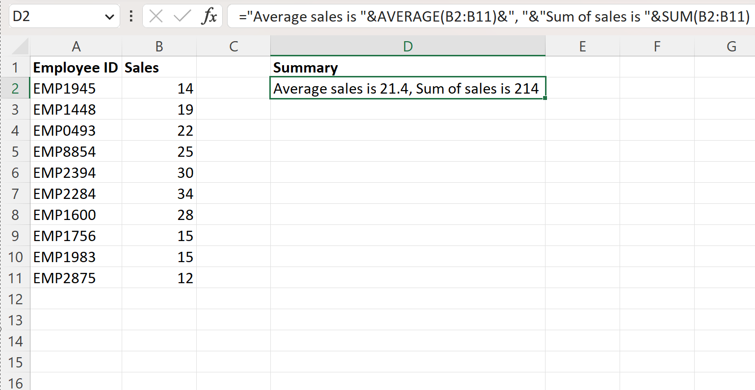 How To Put 2 Formulas In One Cell In Excel