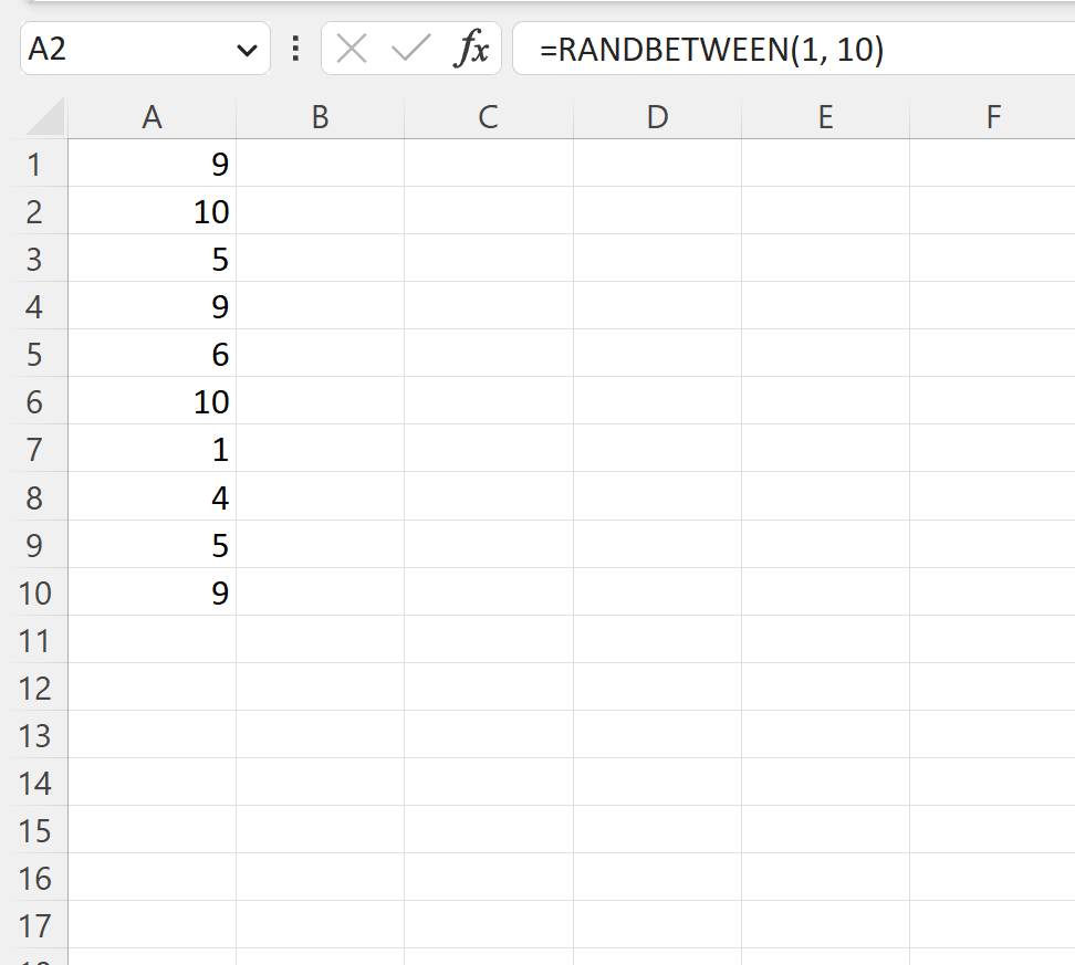 best-way-to-excel-generate-random-number-between-range