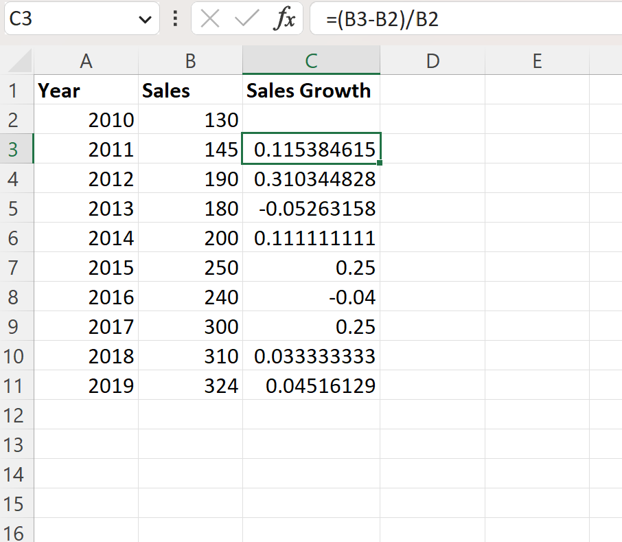 best-way-to-calculate-sales-growth-in-excel-with-example