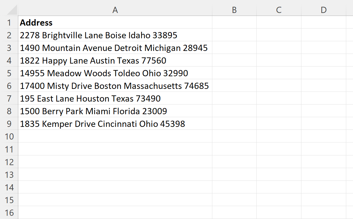 Learning To Parse Unstructured Addresses In Excel: A Step-by-Step Guide ...