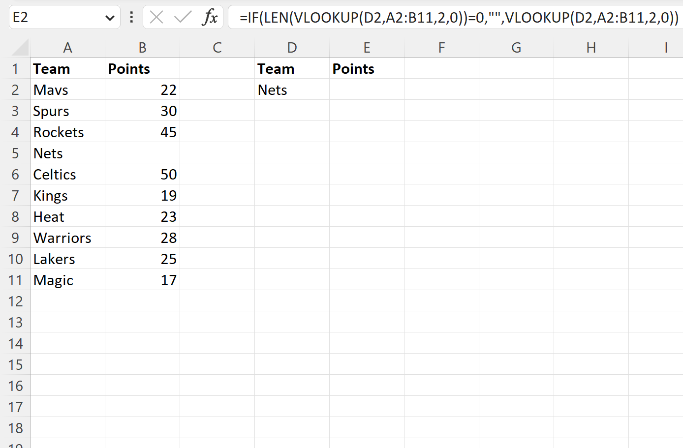 vblank3 Excel VLOOKUP return blank instead of zero