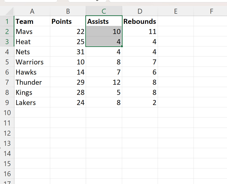 VBA select range up from active cell