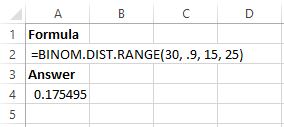 binom7 Binomial distribution in Excel