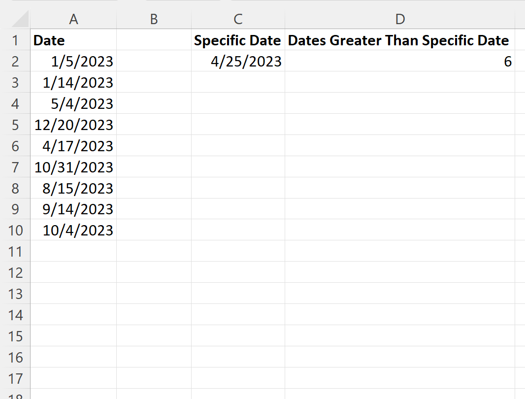 cdate1 VBA countif greater than date