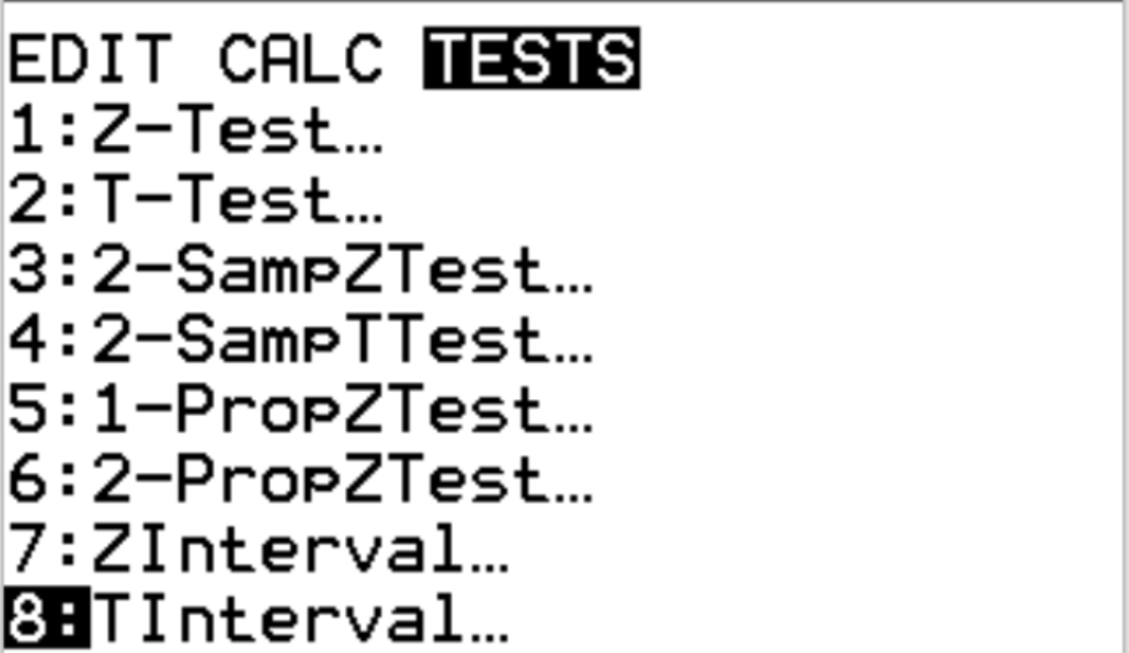 ci4 T Interval on TI-84 calculator