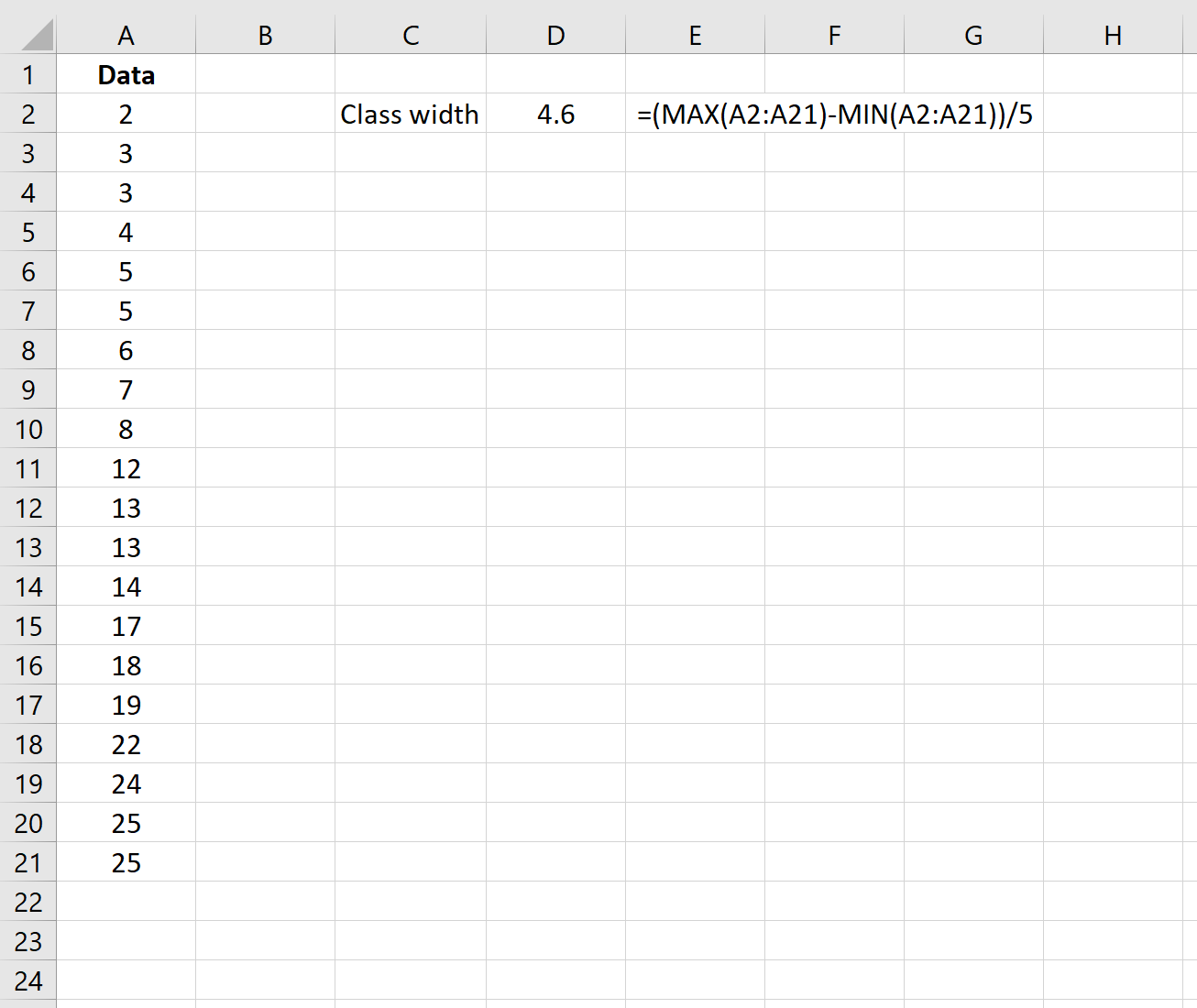 classwidthexcel4 Class width calculation in Excel