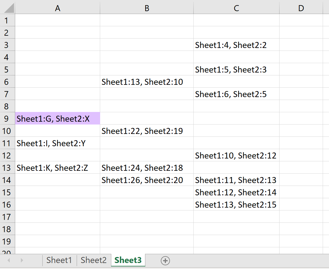 comparesheetsexcel4 Compare two sheets in Excel
