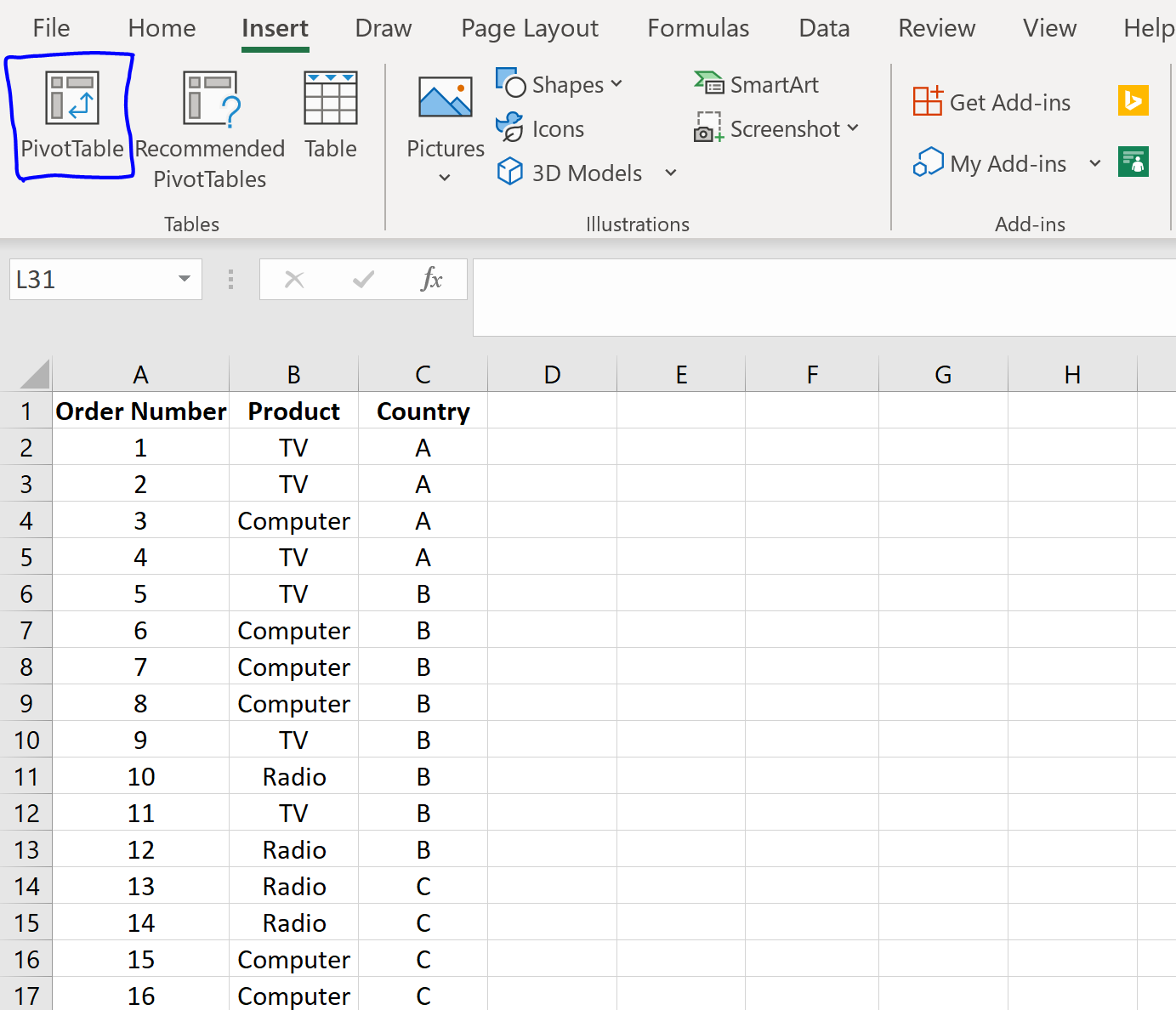 create-a-contingency-table-in-excel