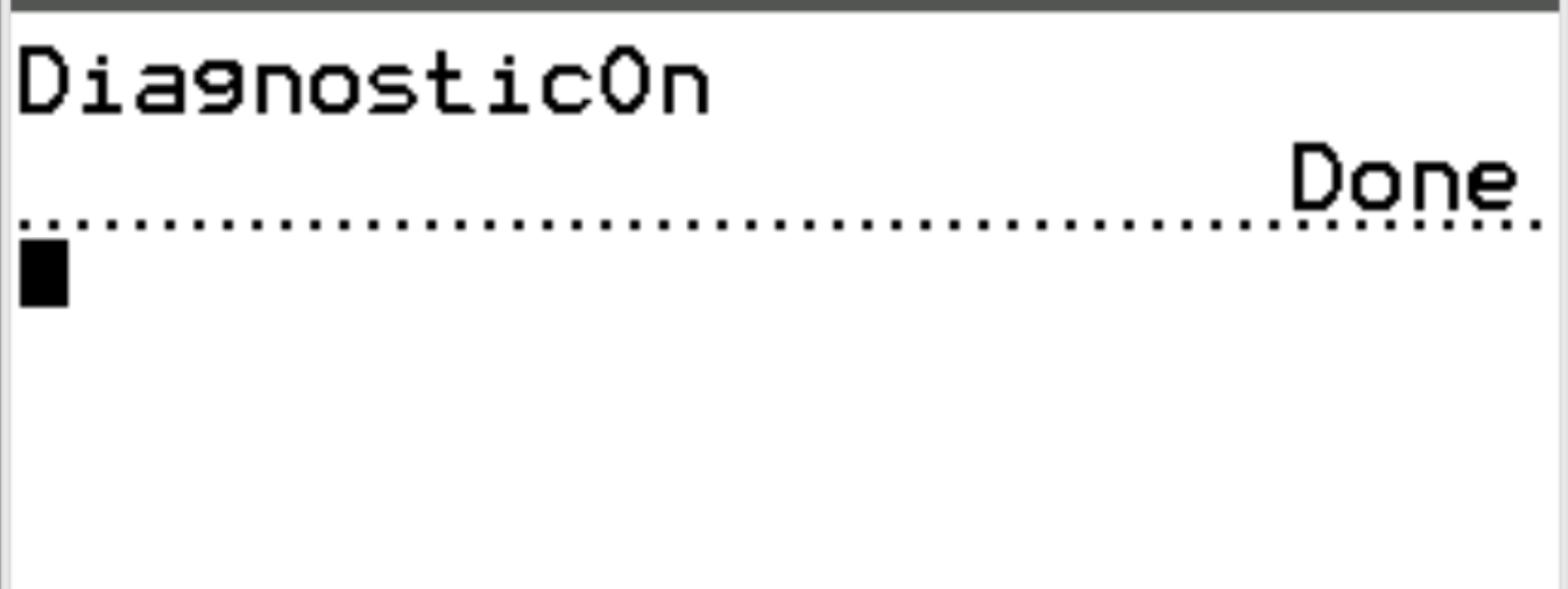 correlationti3 Diagnostics on TI-84 calculator