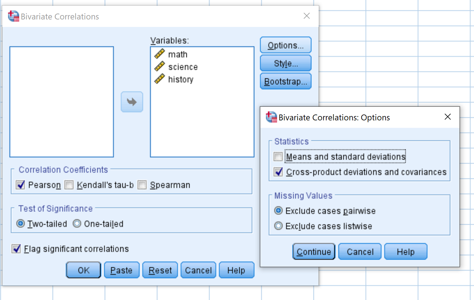 covariancespss4