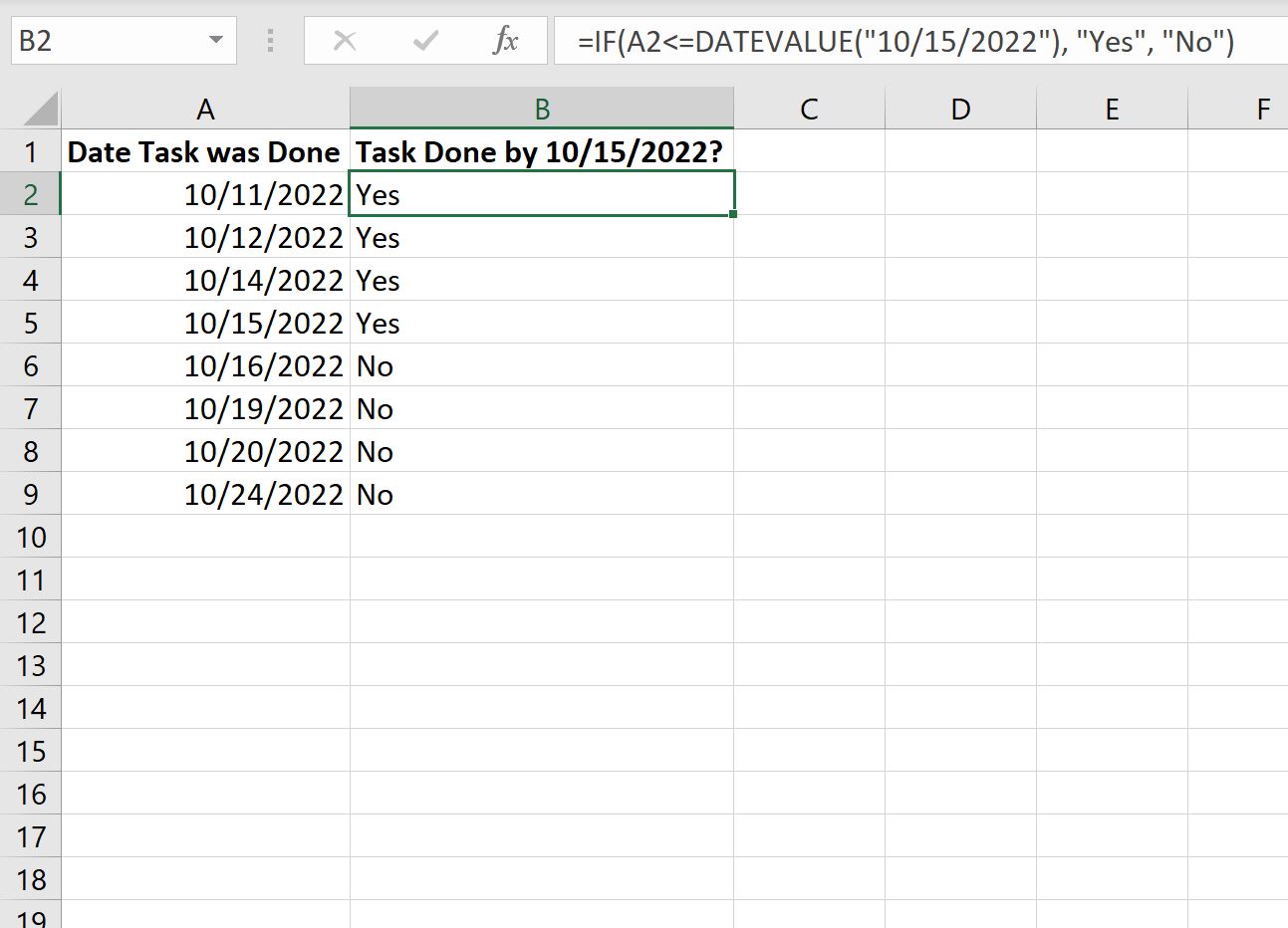 dateif2 Excel IF function with dates