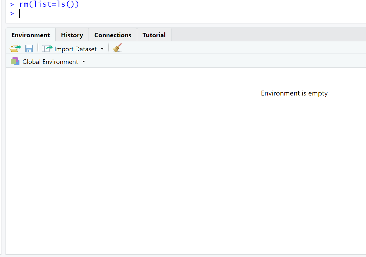 envir2 clear environment in R