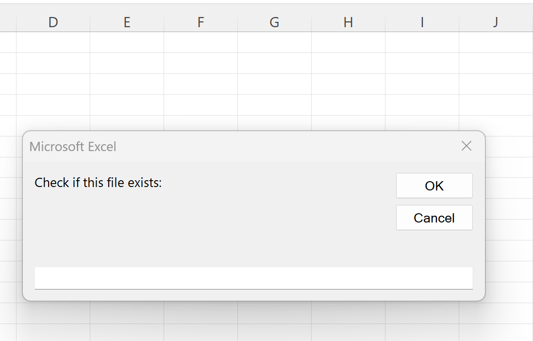 VBA check if file exists