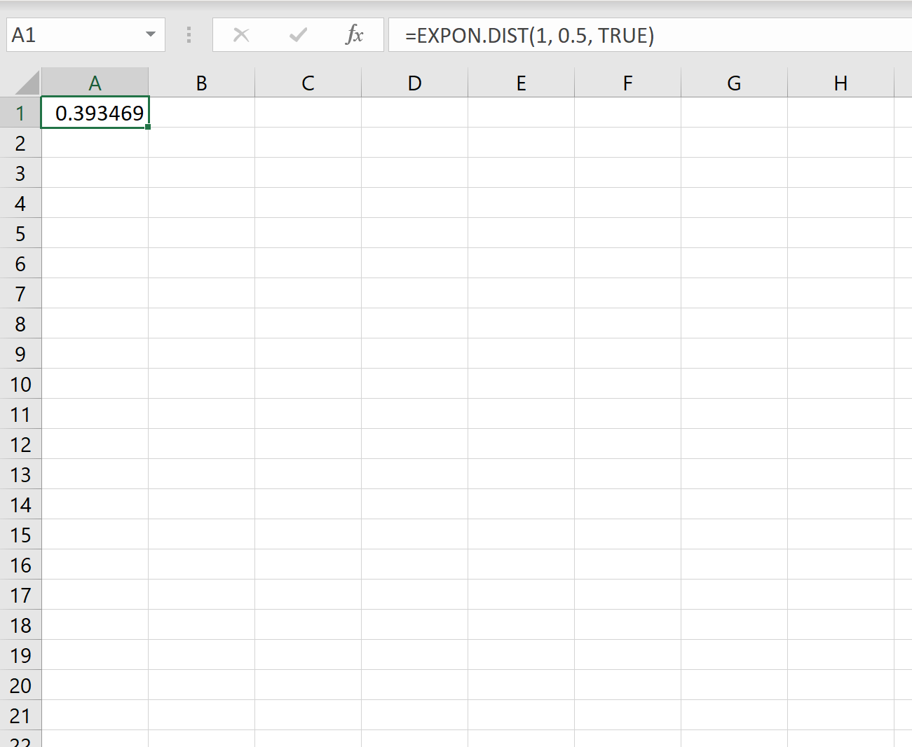 exponexcel1 Exponential distribution in Excel
