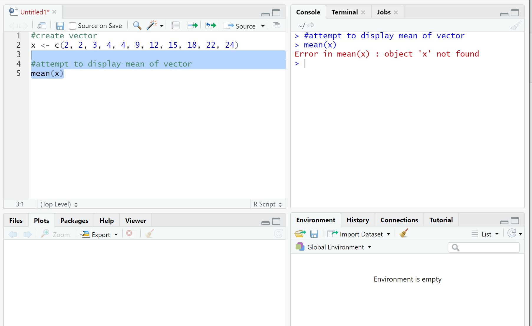 found1 object not found error in R