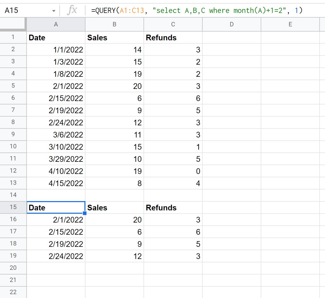 monthquery1-1 Google sheets query month