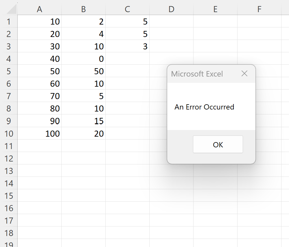 onerror3 VBA on error exit sub