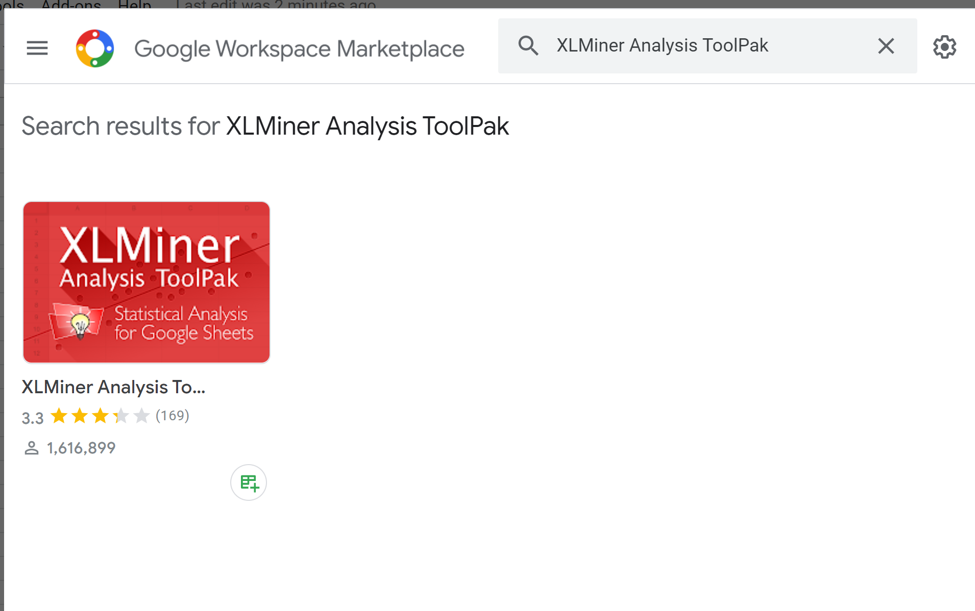 onewayanovasheets1-1 Install XLMiner analysis toolpak in Google Sheets