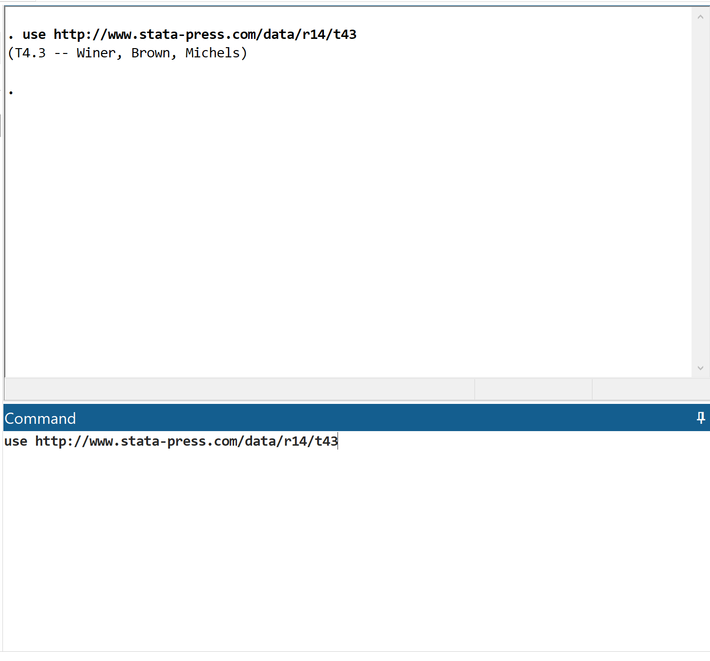 onewayrepeatedstata1 Loading data in Stata