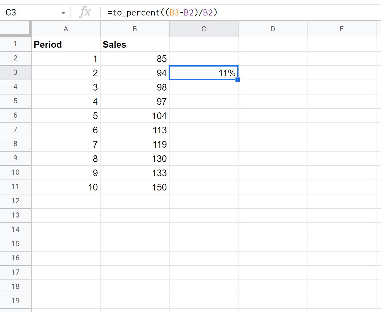 best-way-to-calculate-percent-change-in-google-sheets-with-examples