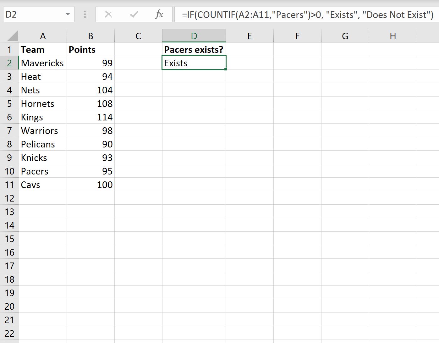 range12 Excel IF function with range of values