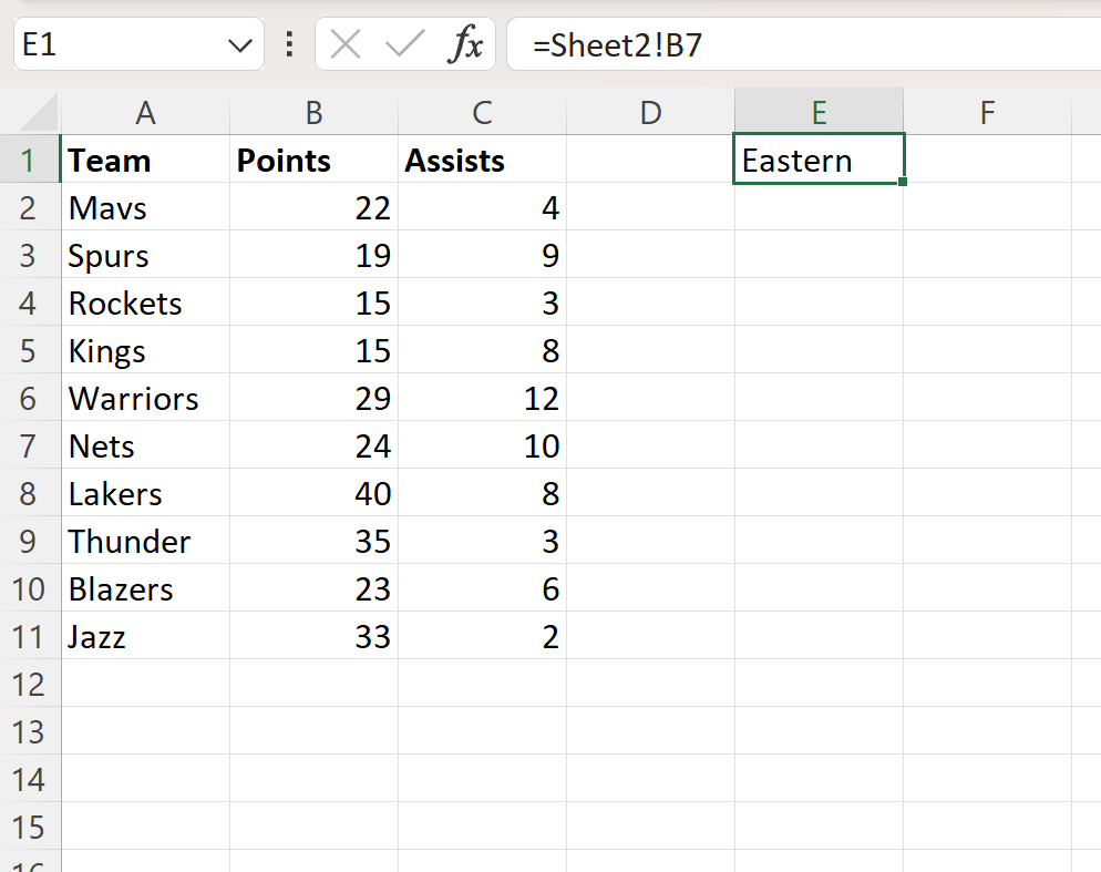 excel-reference-text-in-another-cell