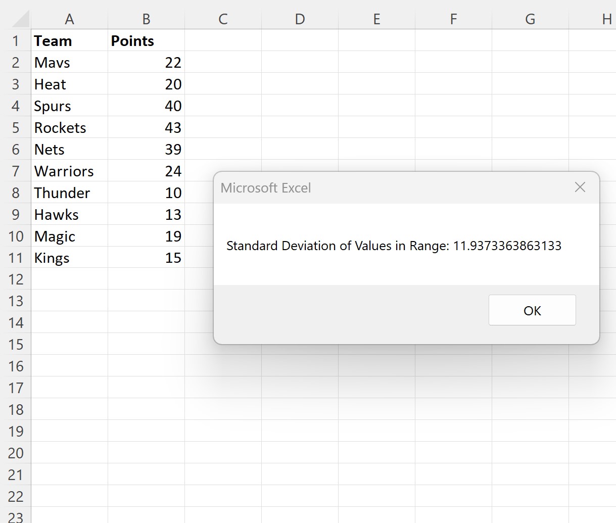 stdevvba2 VBA standard deviation of values in range