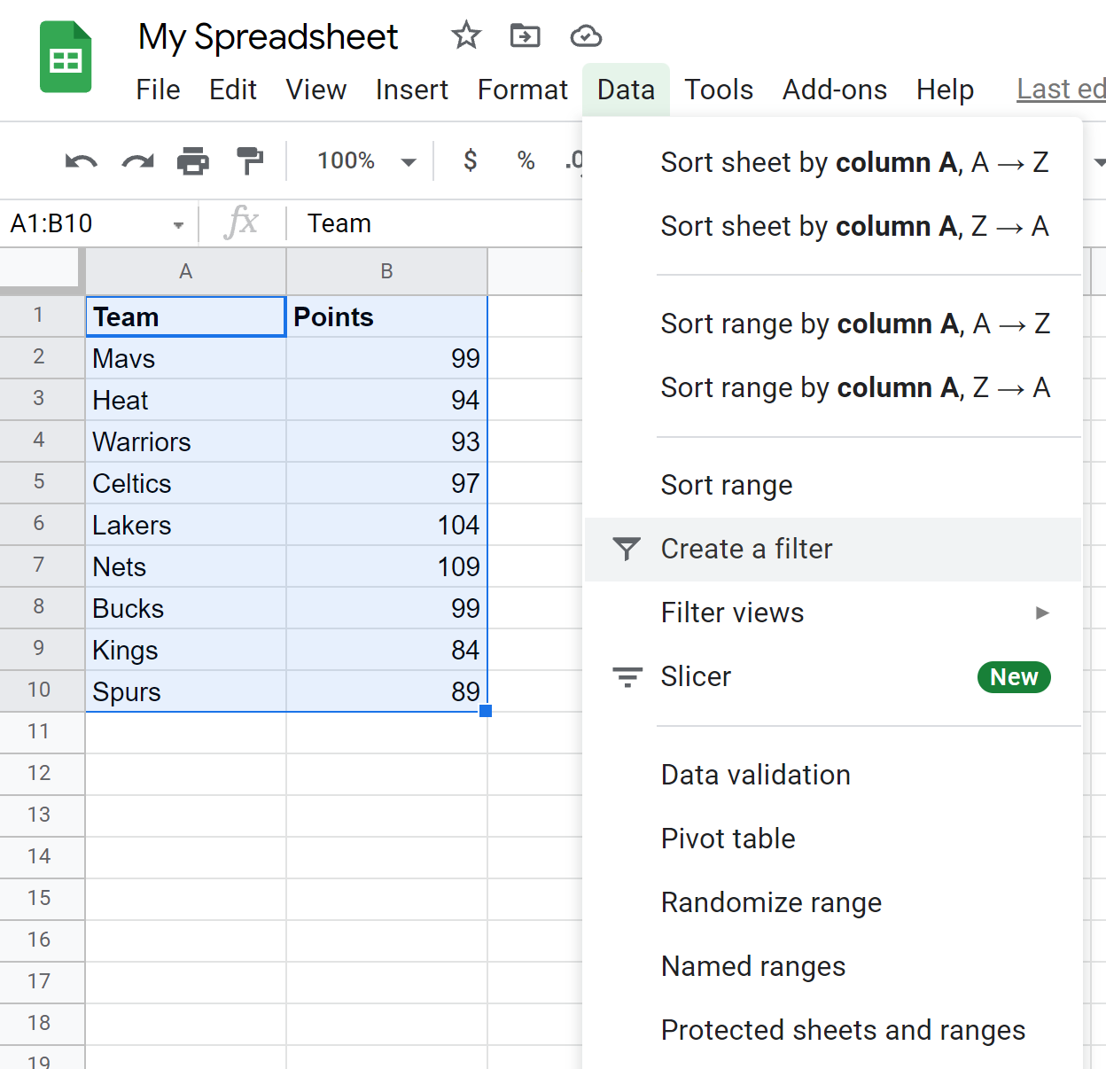 Sum Of Filtered Cells In Google Sheets