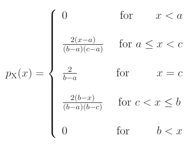 trianglular3-1 PDF for triangular distribution