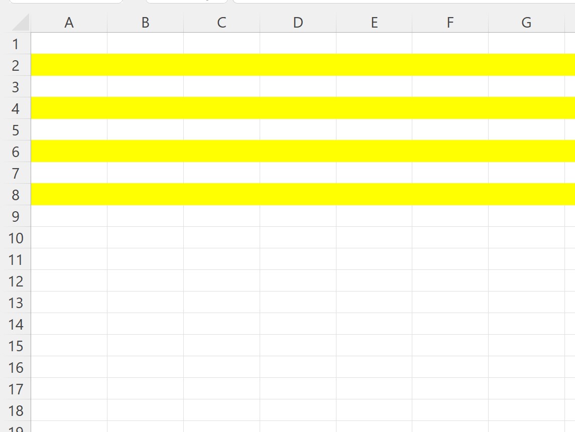 vh3 VBA highlight several specific rows