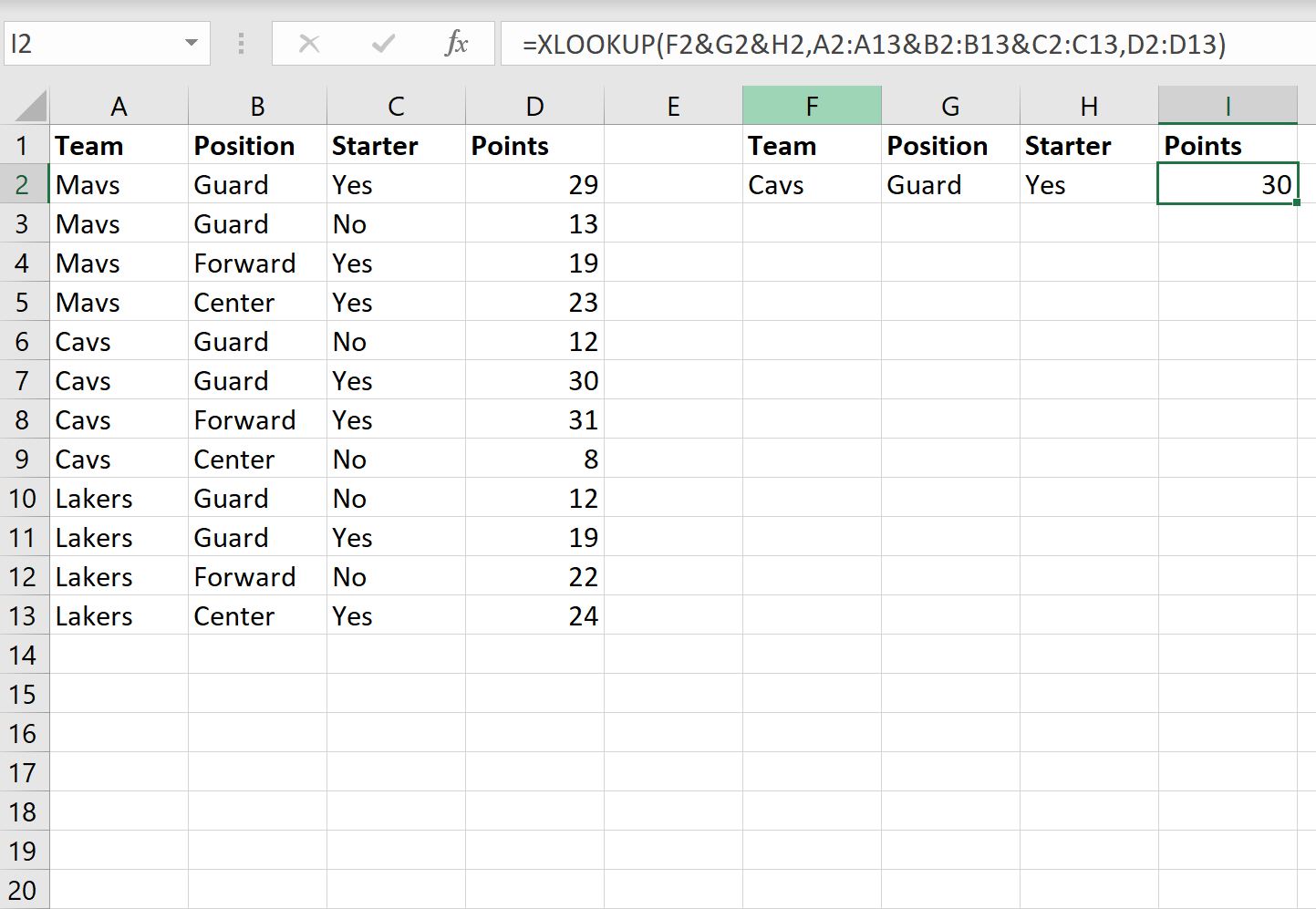 xlook2 Excel XLOOKUP with multiple criteria