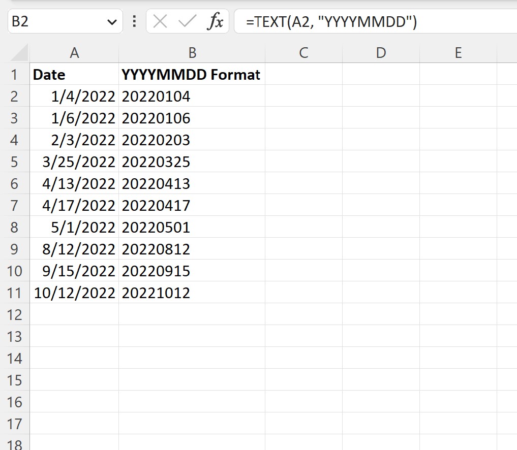 A Comprehensive Guide To Converting Dates To YYYYMMDD Format In Excel ...
