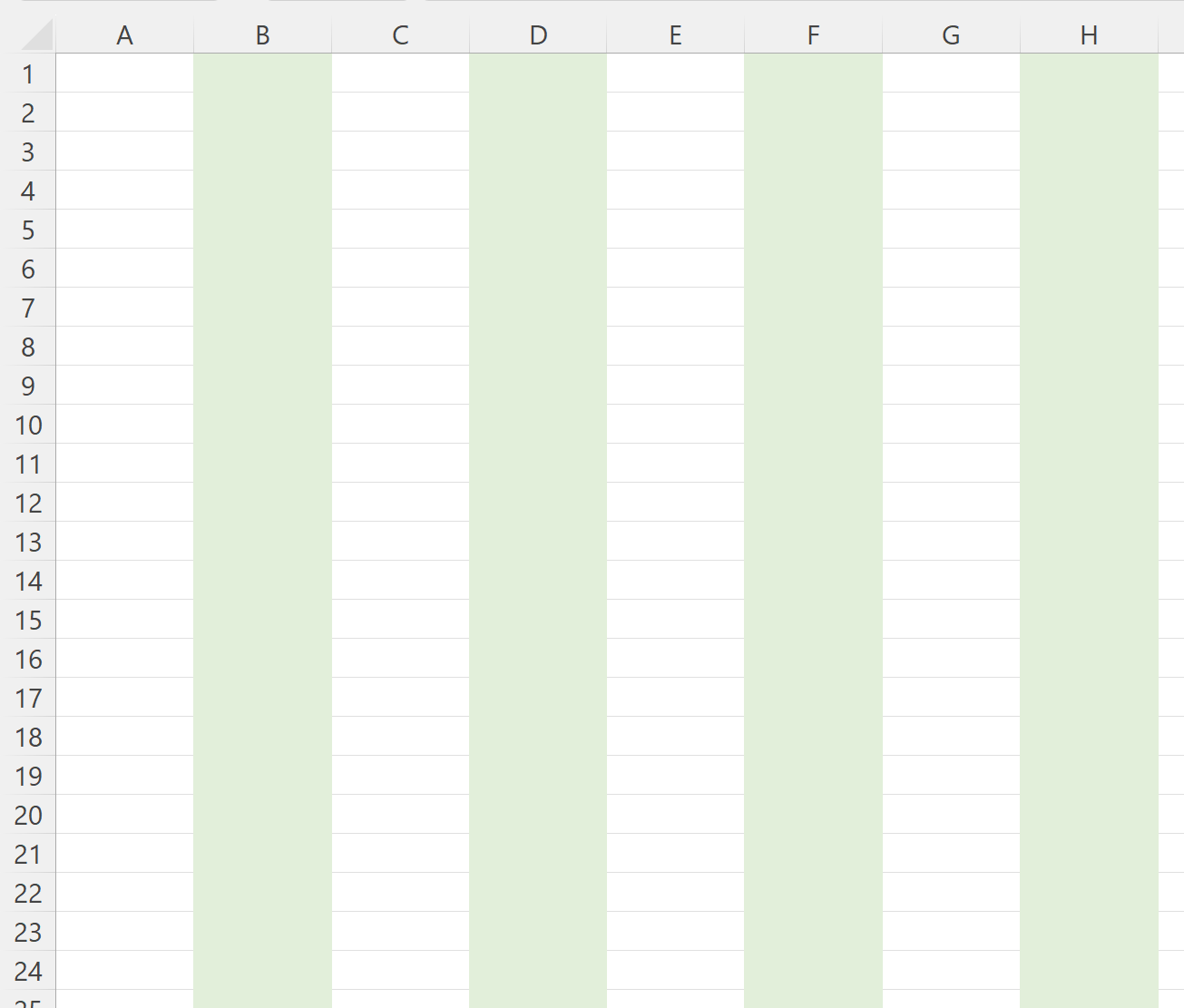 alternate-column-colors-in-excel-with-example-psychological-statistics