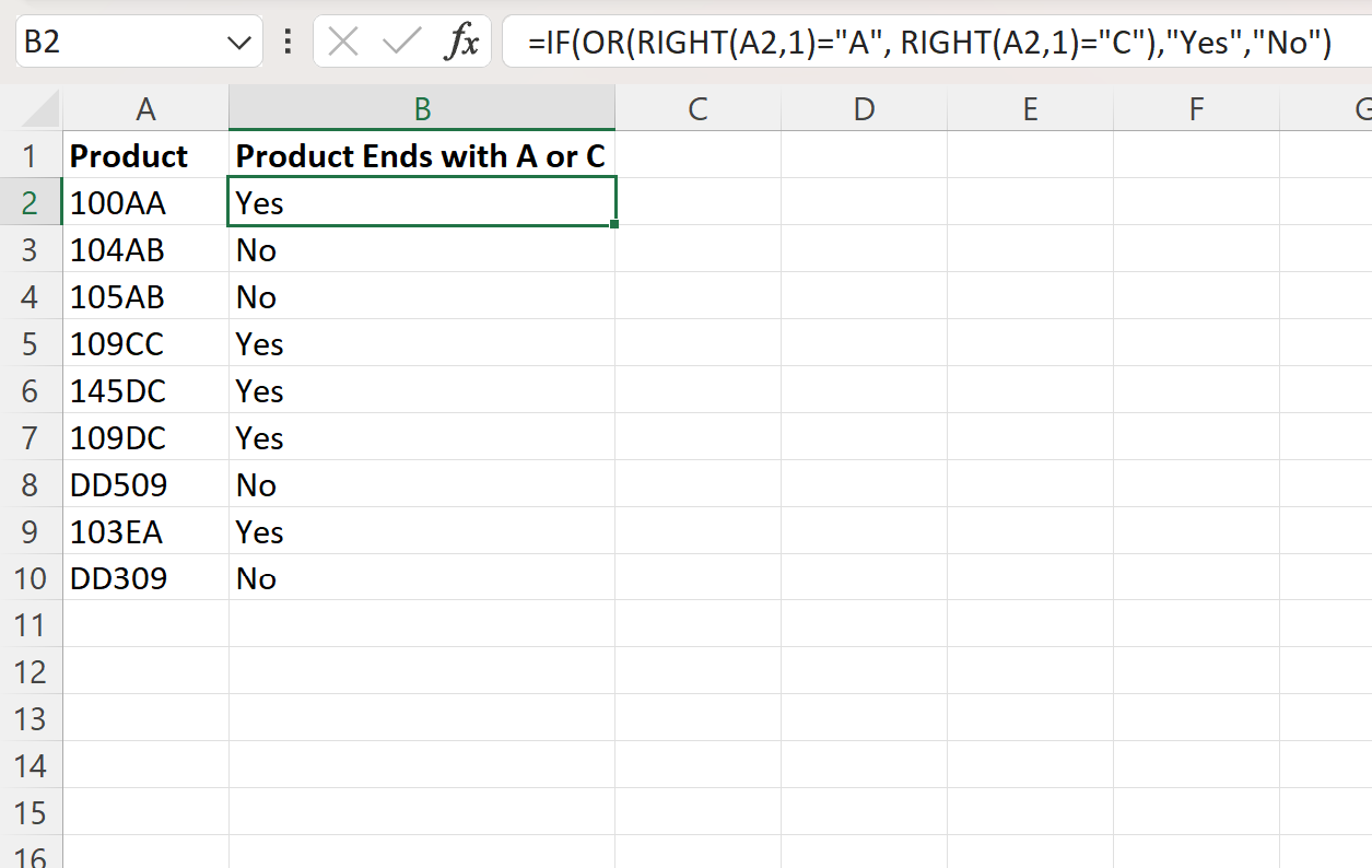 excelends3 Excel check if cell ends with one of several characters