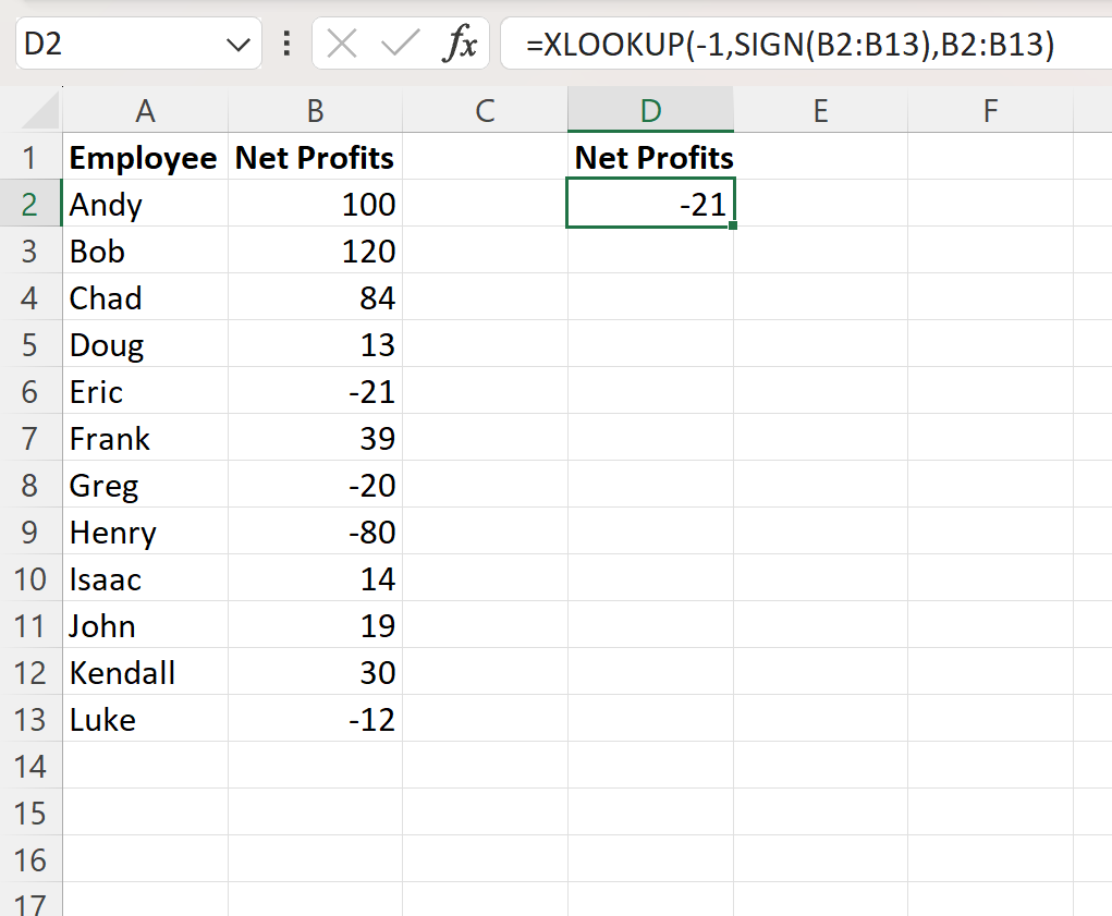 best-way-to-excel-find-first-negative-value-in-range