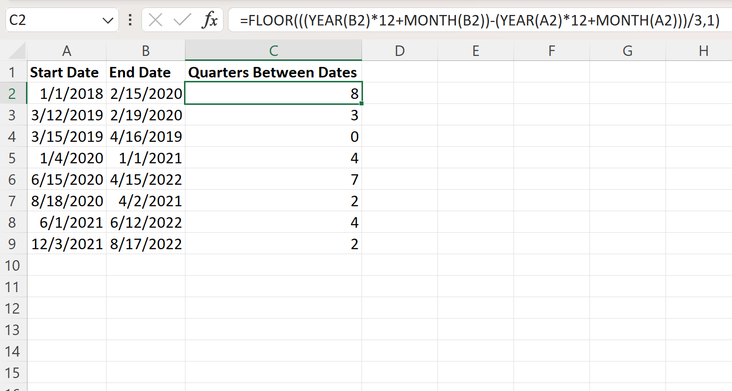 excel-calculate-number-of-quarters-between-two-dates