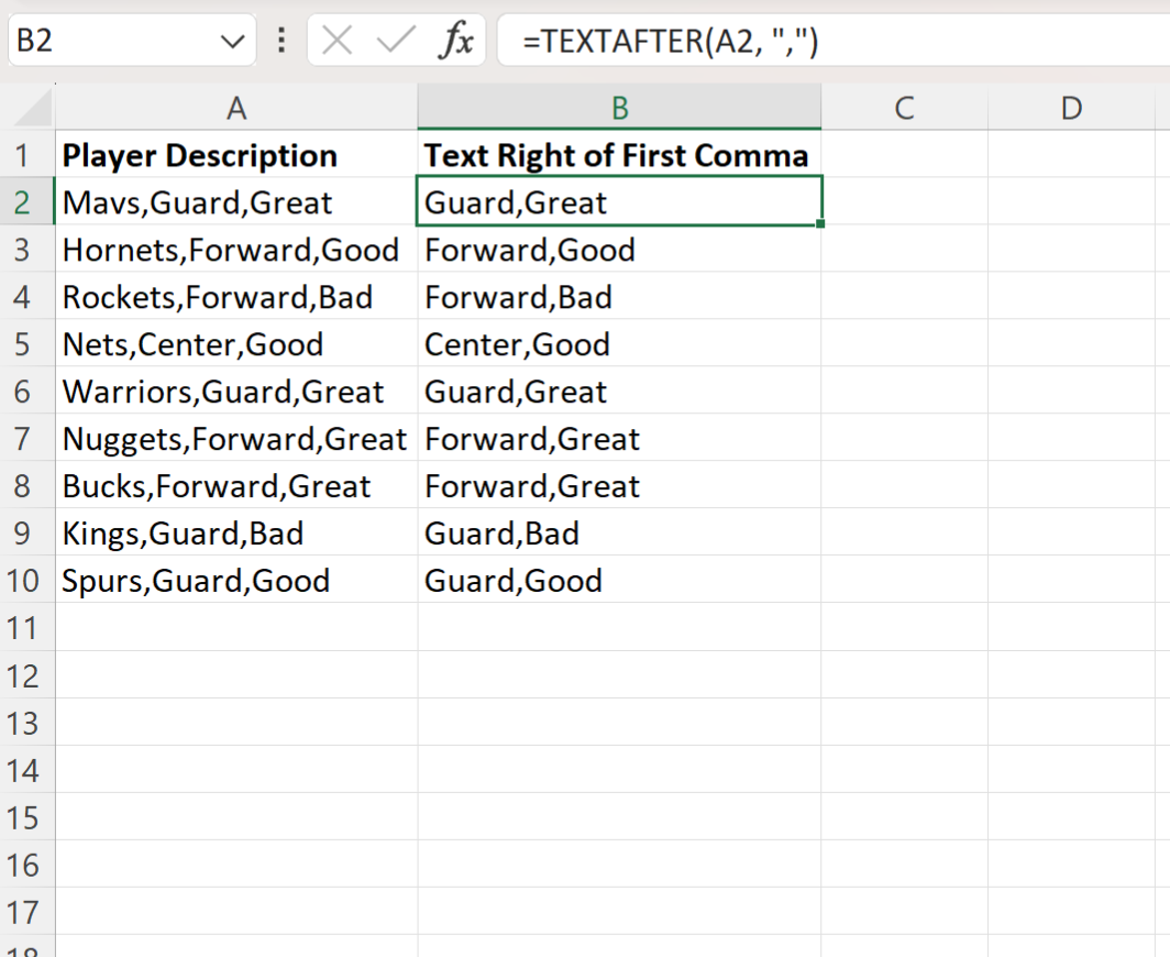 rightcomma2 Excel right of comma