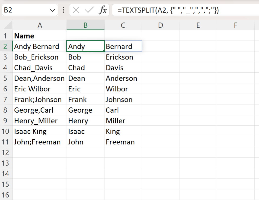 smult2 Excel split string based on multiple delimiters