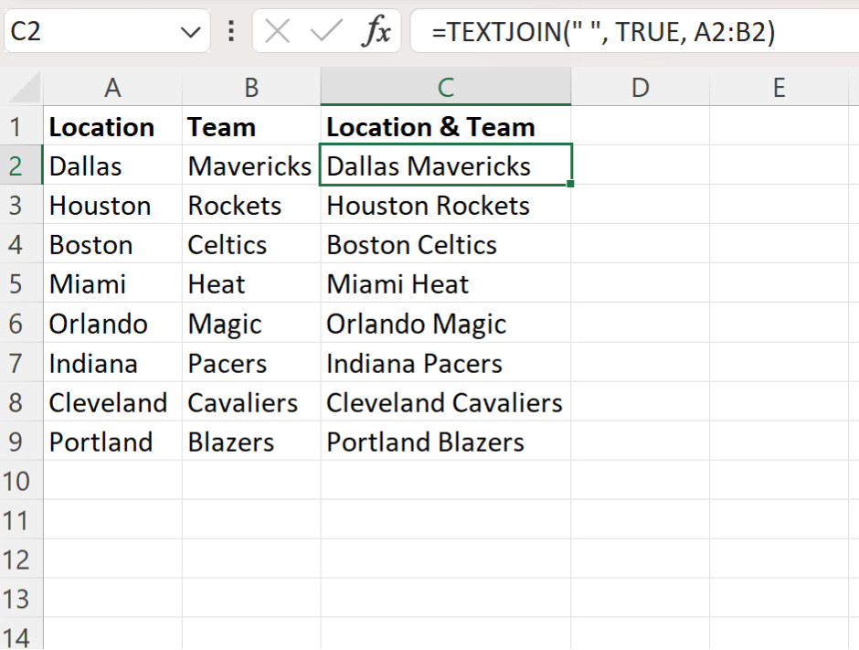 revtext2 Excel reverse Text to Columns