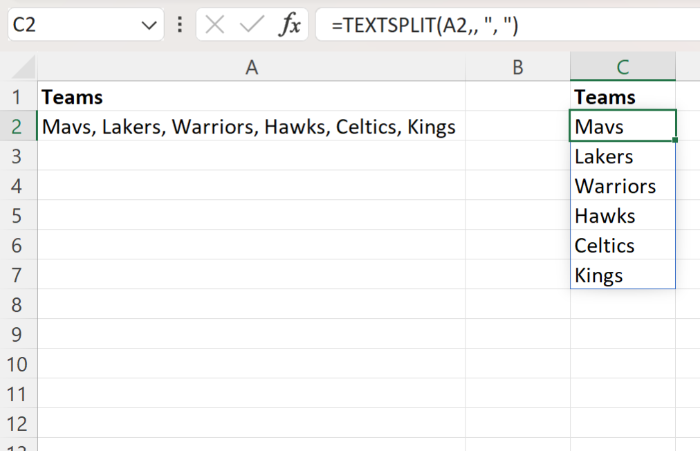 svert2 Excel split cell vertically