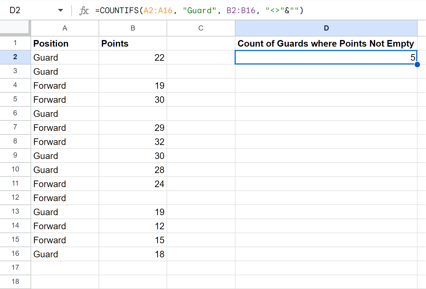 countaif2 Google Sheets COUNTA IF