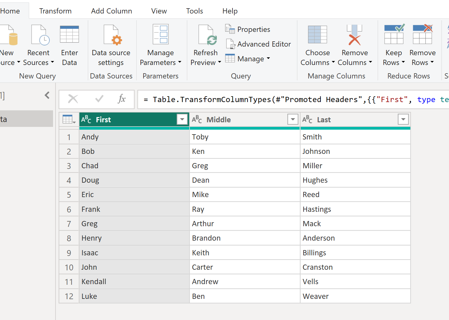 Learning To Use The First Row As Headers In Power BI Tables ...