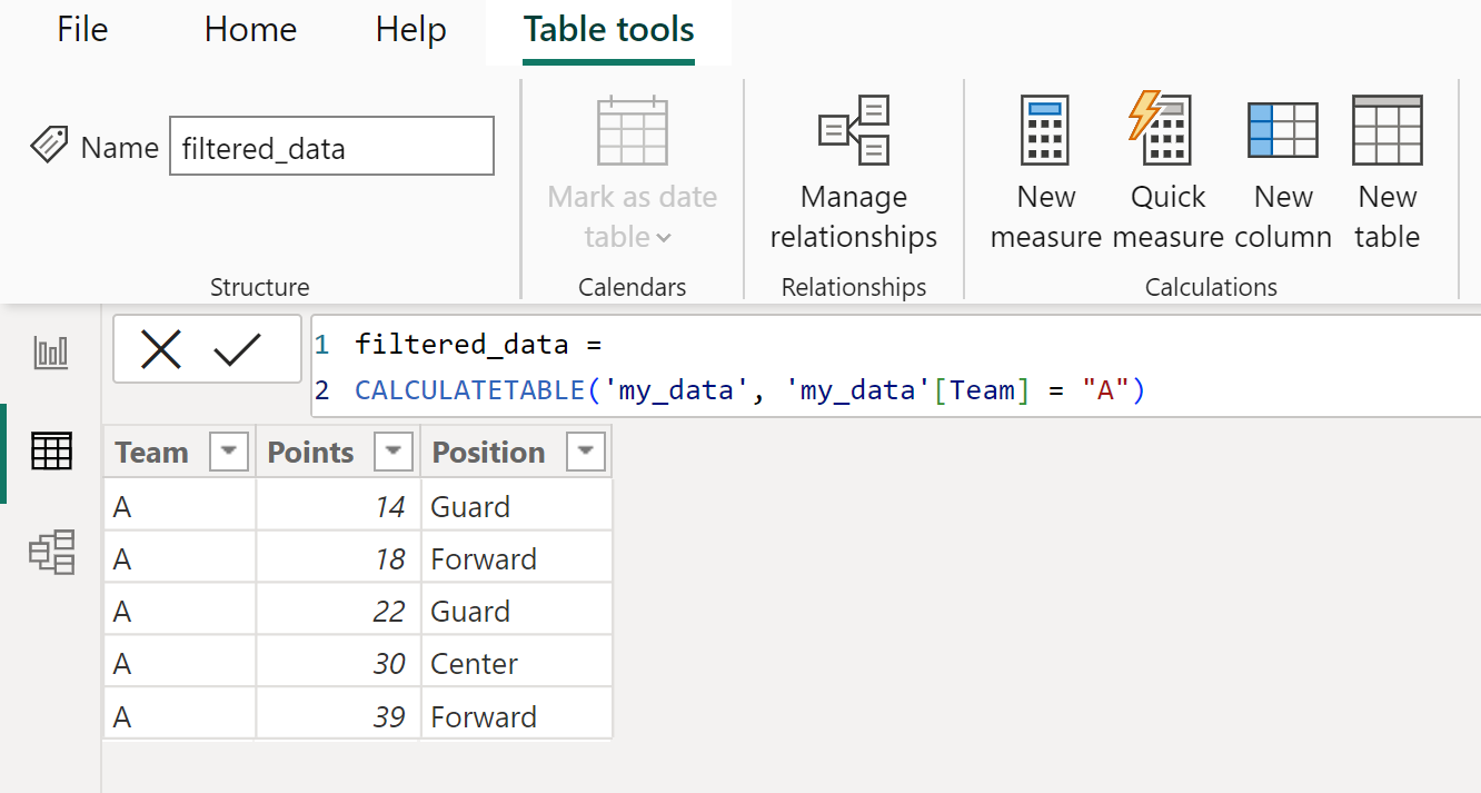 filter1 Power BI select rows based on condition