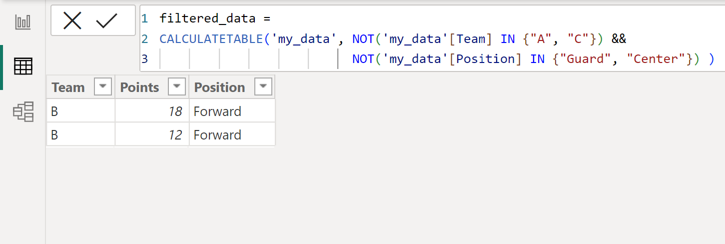 notin2 Power BI multiple NOT IN filters