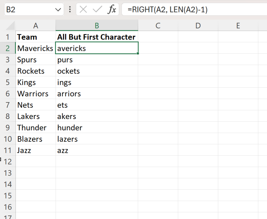 excel-extract-all-but-first-character-from-cell-psychological-statistics
