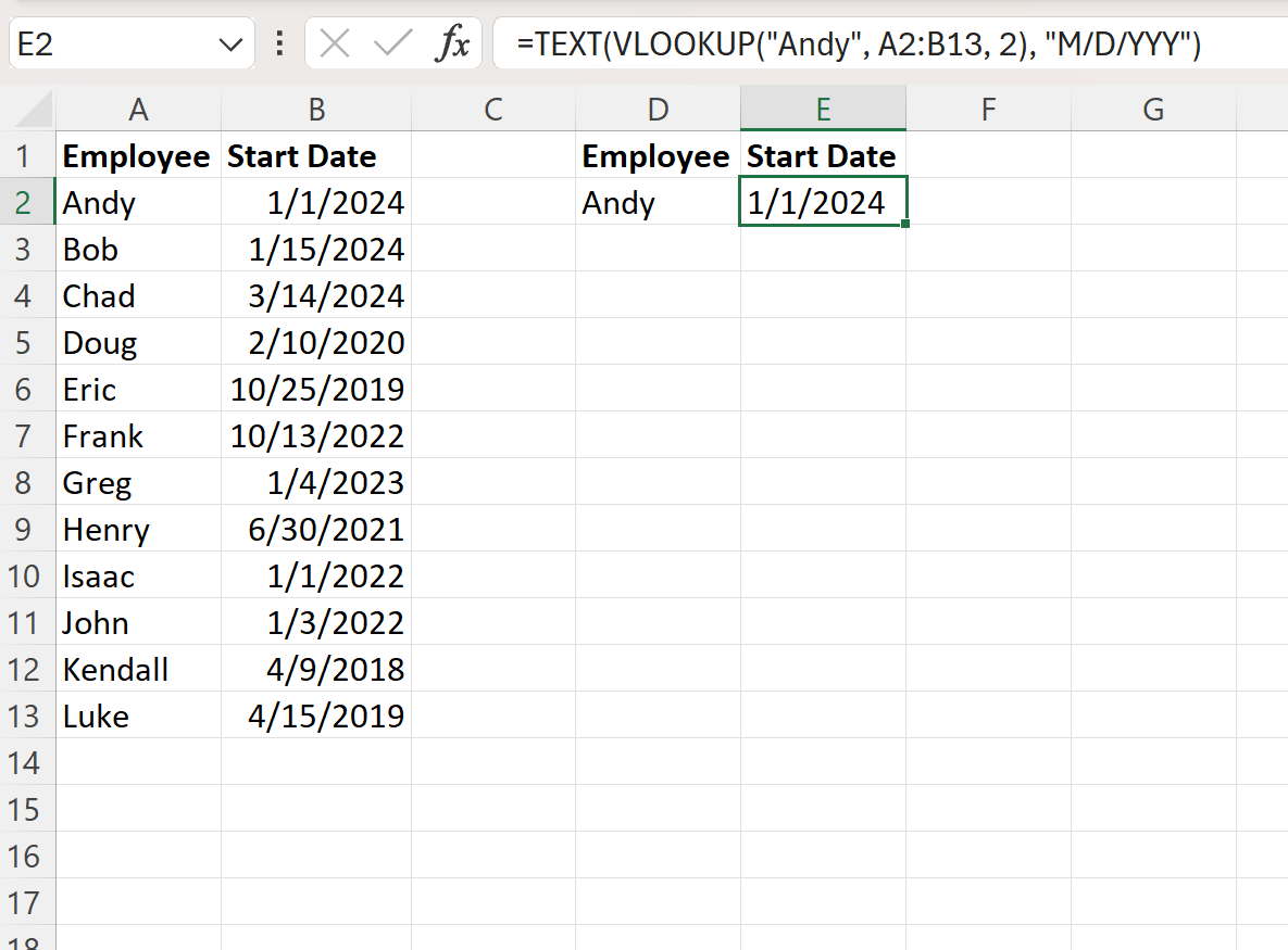 dateformat3 Excel VLOOKUP return date format